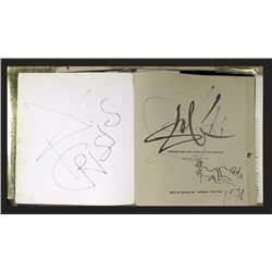 Salvador Dali, Dali by Max Gerard (Crisis), Autographed Book with Ink Drawing