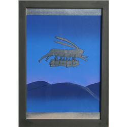 Jean-Michel Folon, Rabbit, Serigraph Poster on Foil