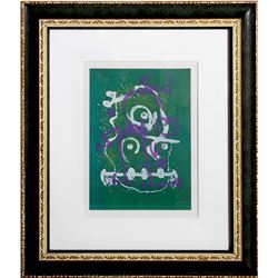 Joan Miro, The Illiterate (Green and Violet), Offset Lithograph