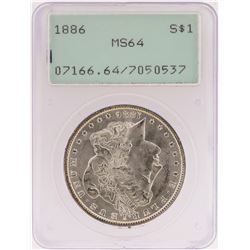 1886 PCGS MS64 Morgan Silver Dollar