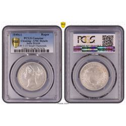 1840(c) India British Rupee - PCGS Unc Details