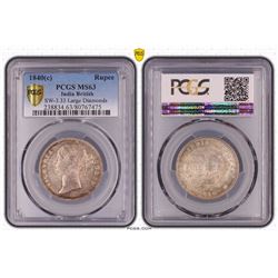 1840(c) India British Rupee - PCGS MS63