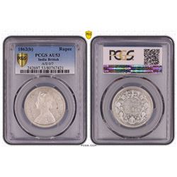 1862(b) India British Rupee - PCGS AU53