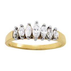 14kt gold 3.14 gram Wedding Bands/Fancy Shape/Marquise