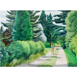 Surrey, Phillip Henry Howard (1910-1990)  Stroll on a country road (1944)