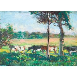 Brownell, Peleg Franklin (1857-1946)  Cows in the valley