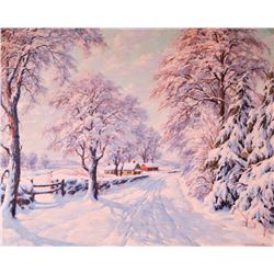 Woiceske, Ronau William (1887-1953) (États-Unis/United-Stated) Winter scene