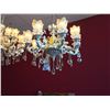 Image 2 : VERY LARGE, ORNATE LUXURY CHANDELIER, 8 LAMPS, RETAIL PRICE: $6,800