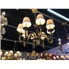 Image 2 : ORNATE, METAL 8 LAMP CHANDELIER, RETAIL PRICE $4,400 (CL6122-8BBN +2)