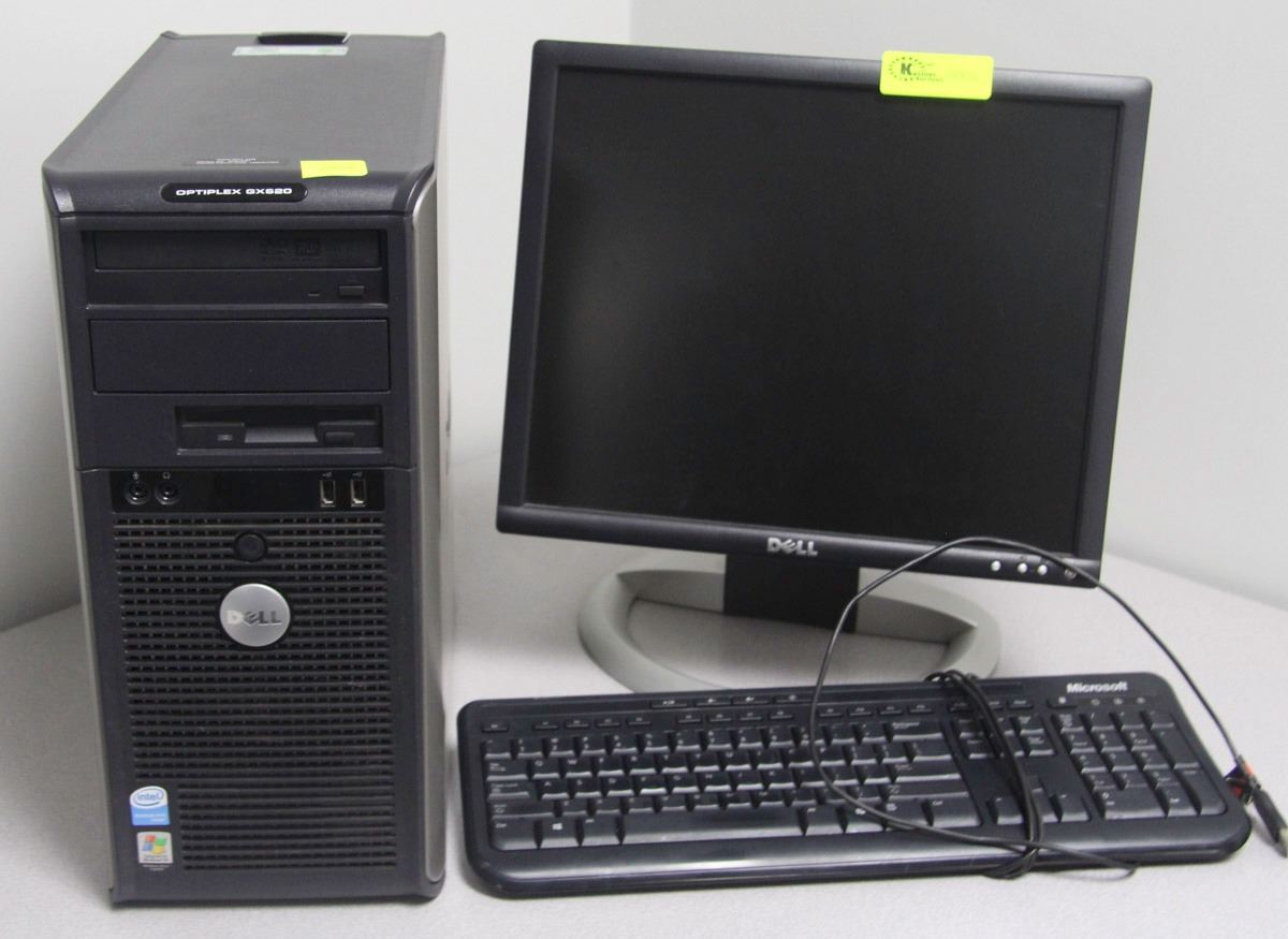 DELL OPTIPLEX GX820 COMPUTER WITH MONITOR