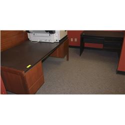 LOT OF 2 WOODEN DESKS