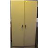 Image 1 : BEIGE TWO DOOR METAL STORAGE CABINET