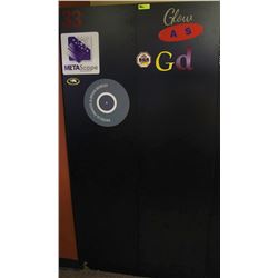 LOT OF ASSORTED SOFTWARE/MISC WITH 2 DOOR BLACK