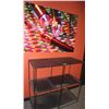 Image 1 : METAL SHELF WITH COLORFUL PICTURE