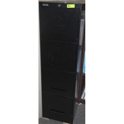 4 DRAWER BLACK LETTER FILING CABINET