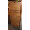 Image 1 : 4 DRAWER WOOD LEGAL FILING CABINET