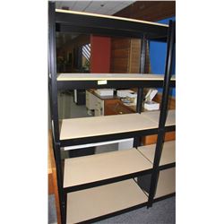 5 TIER BLACK METAL SHELF