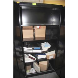 2 DOOR BLACK CABINET