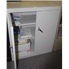 Image 1 : 2 DOOR BEIGE STORAGE CABINET