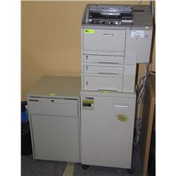 CANON H12229 FAX MACHINE WITH 2 METAL CABINETS