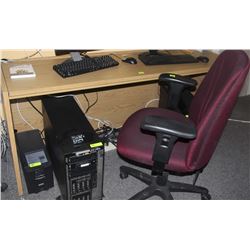 DOUBLE PEDESTAL METAL DESK WITH MATCHING METAL