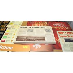 ASSORTED ADVERTISING POSTERS