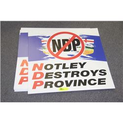 LOT OF ADVERTISEMENT BOARDS