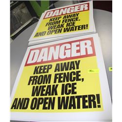 LOT OF CORRUGATED ADVERTISMENET BOARDS