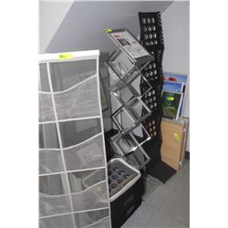 LOT OF LITERATURE RACKS, ADVERTISEMENT, & PICTURE