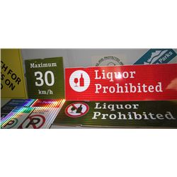 LOT OF 7 WOOD & ADVERTISEMENT DISPLAYS