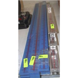 LOT OF LIQUID TANK MEASURMENT RULERS