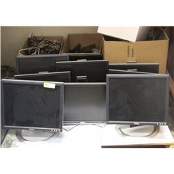 PALLET OF MONITORS, KEYBOARDS, AND MISC COMPUTER