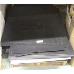LOT OF PLASTIC SHEETING, BLACK & WHITE