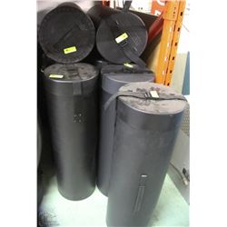 LOT OF 13 ROUND HARD PLASTIC CASES