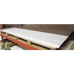 SHELF OF 4X8 PLASTIC BANNER BOARD