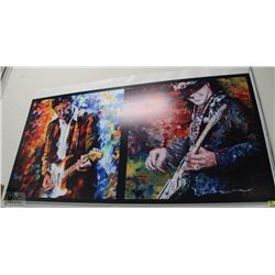 POSTER OF ERIC CLAPTON AND STEVIE RAY VAUGHAN