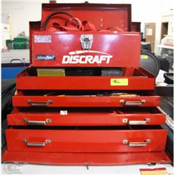 RED 3 DRAWER TOOL CHEST WITH CONTENTS &