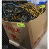 Image 1 : BOX OF EXTENSION CORDS