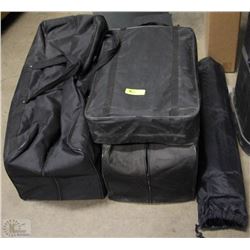 LOT OF MISC DISPLAYS IN CARRY BAGS