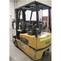 YALE 3500LB ELECTRIC FORKLIFT 24" L.C, 177" MAX