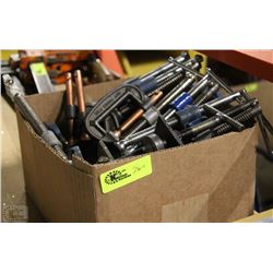 LOT OF ASSORTED C-CLAMPS