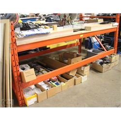 1 SECTION OF PALLET RACKING, 2 UPRIGHTS & BEAMS