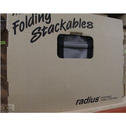 RADIUS THE FOLDING STACKABLE DISPLAY