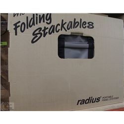 RADIUS THE FOLDING STACKABLE DISPLAY