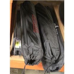 LOT OF METAL DISPLAY RAILS