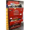 Image 1 : RED TOOL CHEST WITH CONTENTS