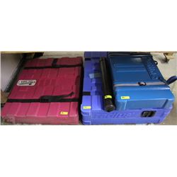 LOT OF 4 PLASTIC STORAGE/SHIPPING CONTAINERS