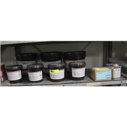 LOT OF ASSORTED NAZDAR SILK SCREEN INK