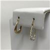 Image 2 : #11-10KT YELLOW GOLD CUBIC CRYSTAL EARRINGS