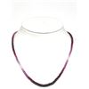Image 1 : #12-14KT YELLOW GOLD RUBY NECKLACE